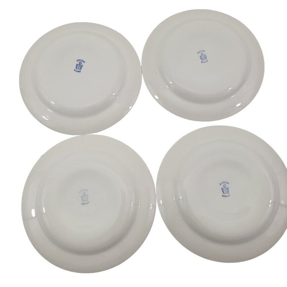 Vtg Egersund Norway TANA Brown Retro Appetizer Dessert Bread & Plates – Set of 4 - Picture 3 of 12